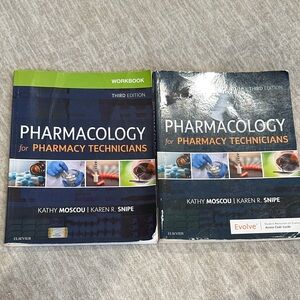 Pharmacology textbook/workbook set